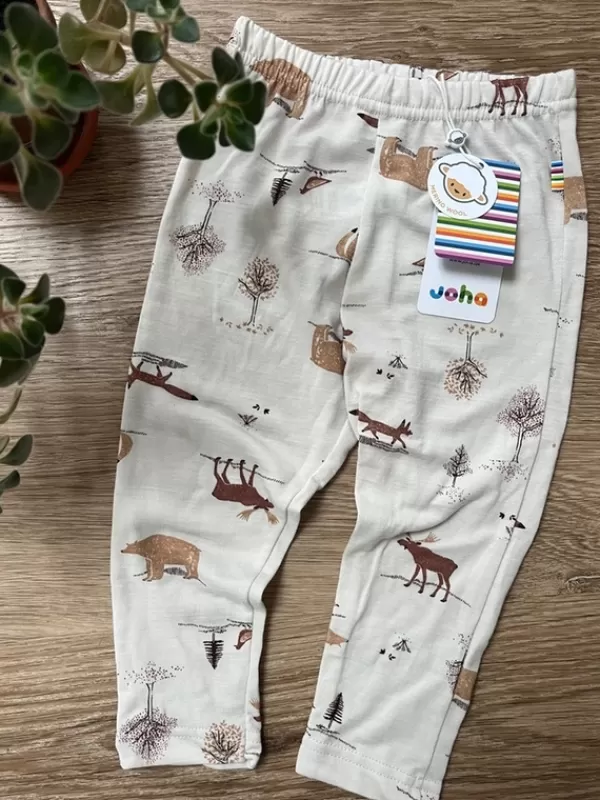 Uldundertøj Til Baby>Termoland Leggings Til Børn Med Print Af Dyr