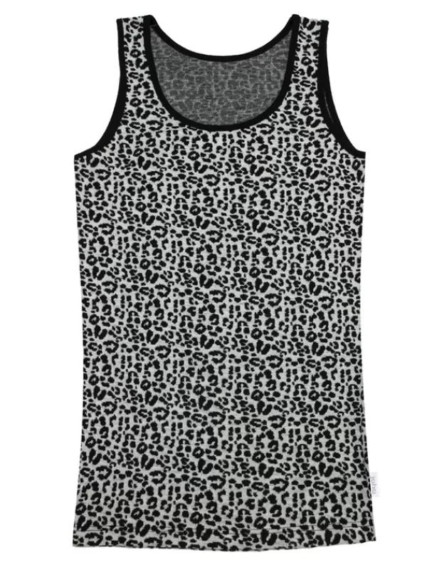 Uldundertøj Til Dame>Termoland Tank Top Til Kvinder Med Leopardprint