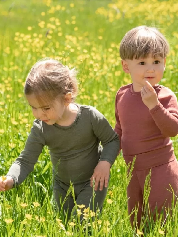 Uldundertøj Til Baby>Termoland Uldbody Til Baby I økologisk Uld/silke